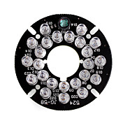 infrarød 24-ledede illuminator bord plate for 3.6mm linse CCTV sikkerhet kamera