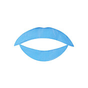 5 piezas de labios azules temporaty etiqueta tatuaje