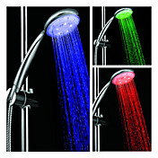 4-inch 5-led douchekop (plastic, chroom afwerking)