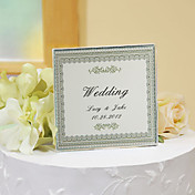 Personalized Crystal Wedding Cake Topper - Simple Elegance