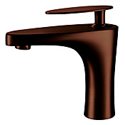 pittura finitura in ottone massiccio contemporanea centerset rubinetto lavabo bagno