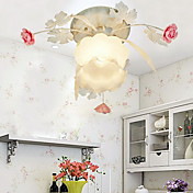 Floral Ceiling Light in Rose Decorration