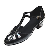 Customize Performance Dance Shoes Leatherette Upper Latin Shoes for Kids