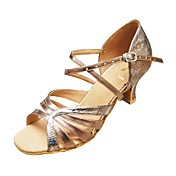 Customize Performance Dance Shoes Leatherette/ Paillette Upper Latin Shoes for Women