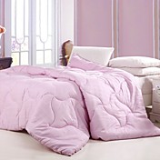 rosa sólida full / queen size-down alternativa