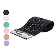 104 Key Flexible QWERTY USB Keyboard (Waterproof, Assorted Colors)