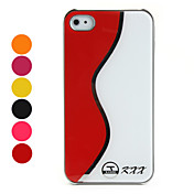 Wave Pattern Hard Plastic Case for iPhone 4 and 4S (Assorted Colors)