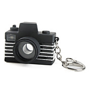fotocamera portachiavi con la torcia elettrica led ed effetti sonori (nero)