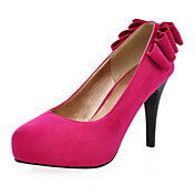 Suede High Heel Pumps With Ruched Heel (More Colors)