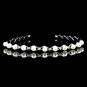 elegante strass en imitatie parel bruids hoofdband / hoofddeksel