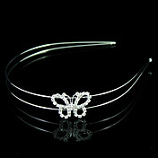 Schitterend collier vlinder bruids-hoofdband / hoofddeksel