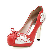 IMILKE - Escarpins Dentelle Simili Cuir