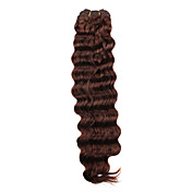100% cabelo humano da máquina de 20 polegadas feitas profunda onda de cabelo tecer