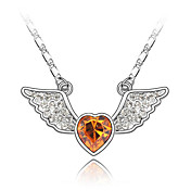 45-cm Angel Heart Austrian Crystal Necklace
