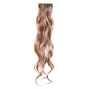 3 pcs clip en extensions synthétiques cheveux bouclés avec 2 clips - 4 couleurs disponibles