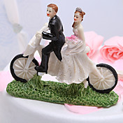 Cycling Newlyweds Cake Topper