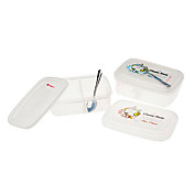 2-Compartment Lunch Box with Spoon