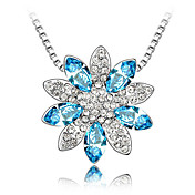 45-cm Butterfly With Austrian Crystal Drop Necklace