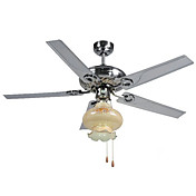 5 - Blade Two - Way Mode Ceiling Fan with 1 Light in 3 Speed