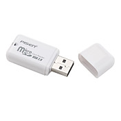 PISEN micro usb 2.0 lecteur de carte mémoire microSD (blanc)