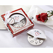 "Una porción de amor" cortador de pizza de acero inoxidable en la caja de pizza en miniatura