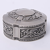Personalized Vintage Tutania Round Jewelry Box