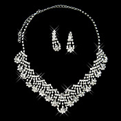 Gorgeous Rhinestone Two Piece Shimmer Ladies' Jewelry Set (45 cm)