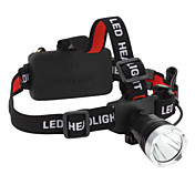 Torcia frontale a 3 modalità con Cree T6 LED 1200 lumens 91x18650, 3xAAA)