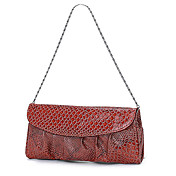 dames à la mode des mini-croco pu sac avec des chaînes en métal