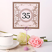 Square Table Number Card - Marvelous