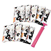 Bear Pattern Compression Bags with Pump (9-Piece)