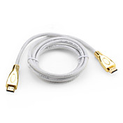 HDMI Ver. 1.4 Cable for PS3 and Xbox 360 (1.8M, OD 7.3mm, Gold)