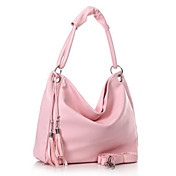 Stylish Ladies' PU Shoulder Bag With Tassels