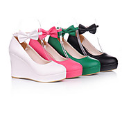 PU Leather 8cm Wedge Sweet Lolita Shoes