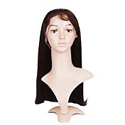 colle-moins noué à la main avant de lacet yaki rectiligne 22 pouces perruque cheveux remy indiens