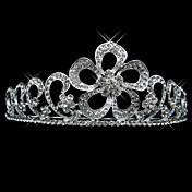 Legierung mit Strass und Perlen-Blumen-Design Braut-Diadem