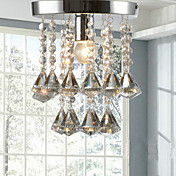 1-lys crystal semi flush mount