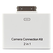 2-in-1 SD and USB Card Reader for iPad 2 (White)