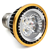 e27 5w 450lm 3000-3500K branco quente luz da borda dourada lâmpada LED SPOT (85-265V)