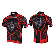 Kooplus-Mens Short Sleeve Clcying Jersey (Red Wolf)