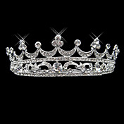 Alloy With Rhinestone And Pearl Crown Design Bridal Tiara