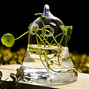 Bell Design Clear Glass Vase Centerpiece - Large