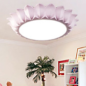 Stainless Steel Ceiling Light in Flower Shaped Shade White