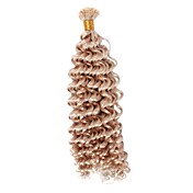 Indian Remy Hair 14 Inch Keratin Pre-Bonded Flat-Tip Curly Hair Extensions Multiple Colors Available
