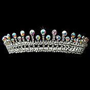 Alloy With Rhinestone And Pearl Royal Bridal Tiara