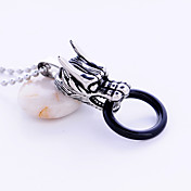 Chic Stainless Steel Chinese Dragon Necklace