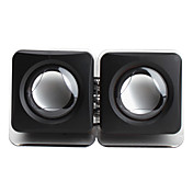 haut-parleurs portatifs usb de style cube (noir)