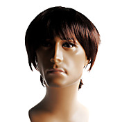 Capless High Quality Synthetic Short Straight Men's Wig