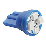 T10 0.5W Blue Light LED Bulb for Car (DC 12V, 4-Pack)