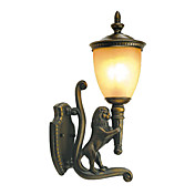 antieke geïnspireerde wandlamp met 1 licht